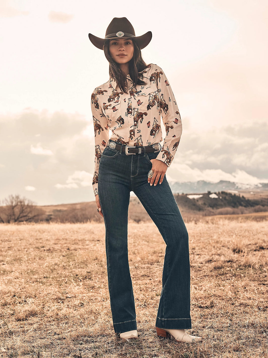 Ladies Wrangler Bespoke High Rise Trouser Jean - 112367600