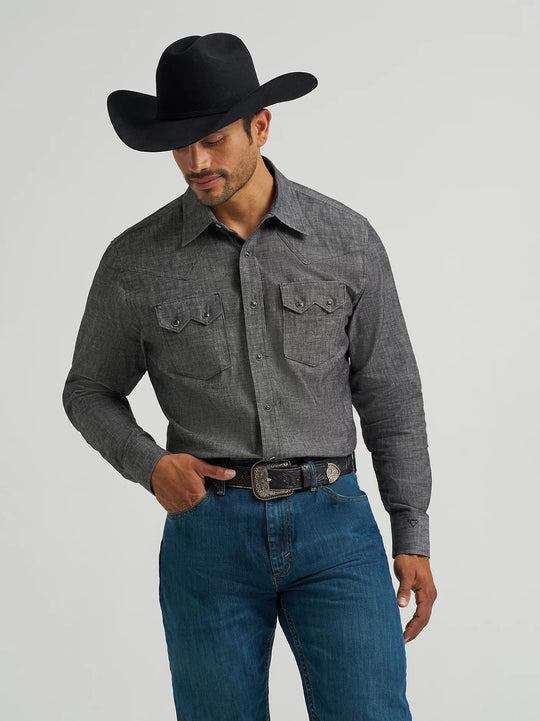 Men's Wrangler Cody Johnson Two Pocket Western Snap Shirt -112368068