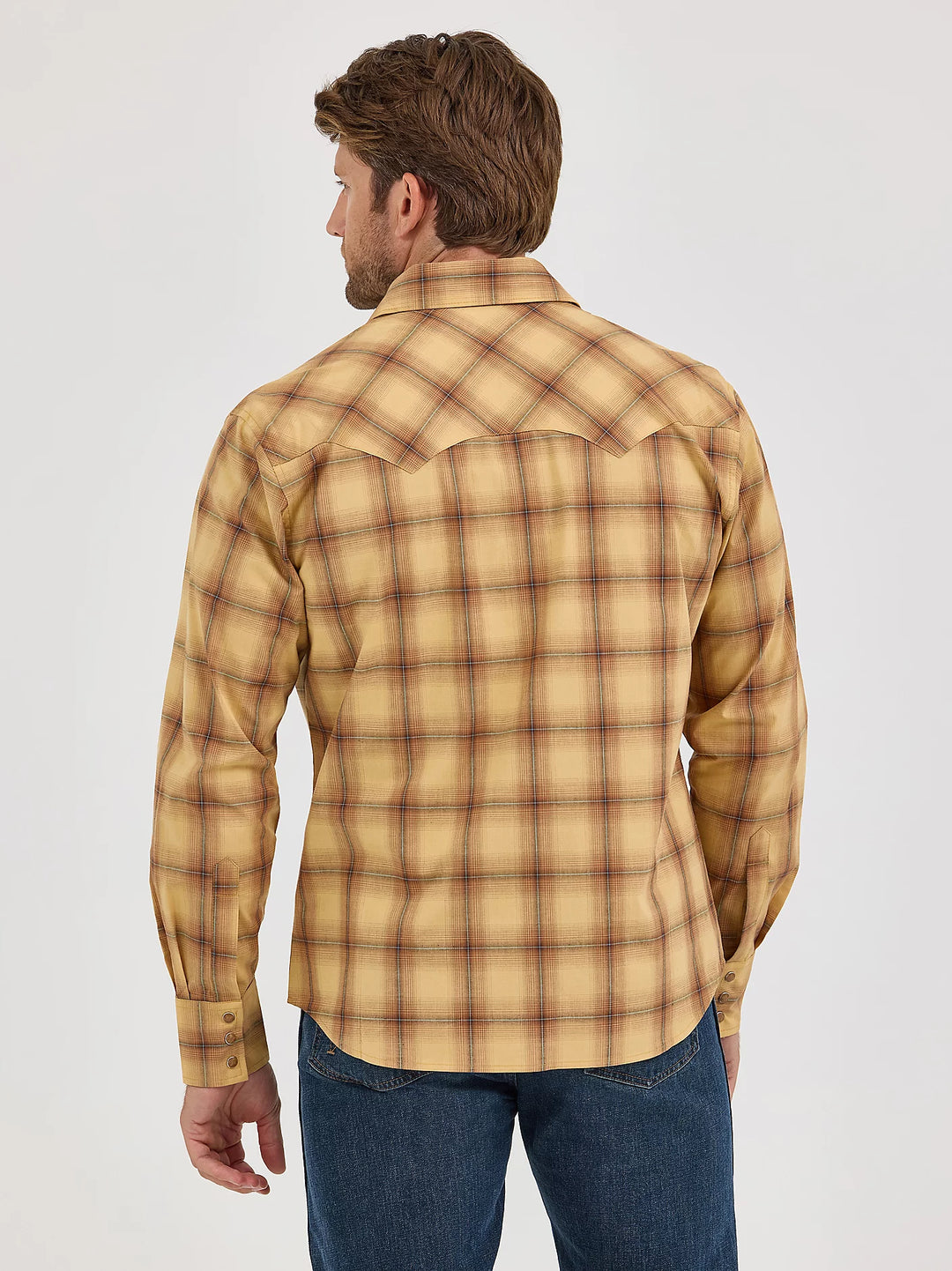 Men's Wrangler Retro® Long Sleeve Sawtooth Snap Pocket Western Shirt - 112368074