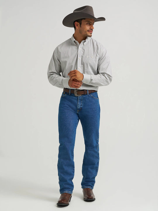 Wrangler® George Strait™ Long Sleeve Button Down One Pocket Shirt - 112368201