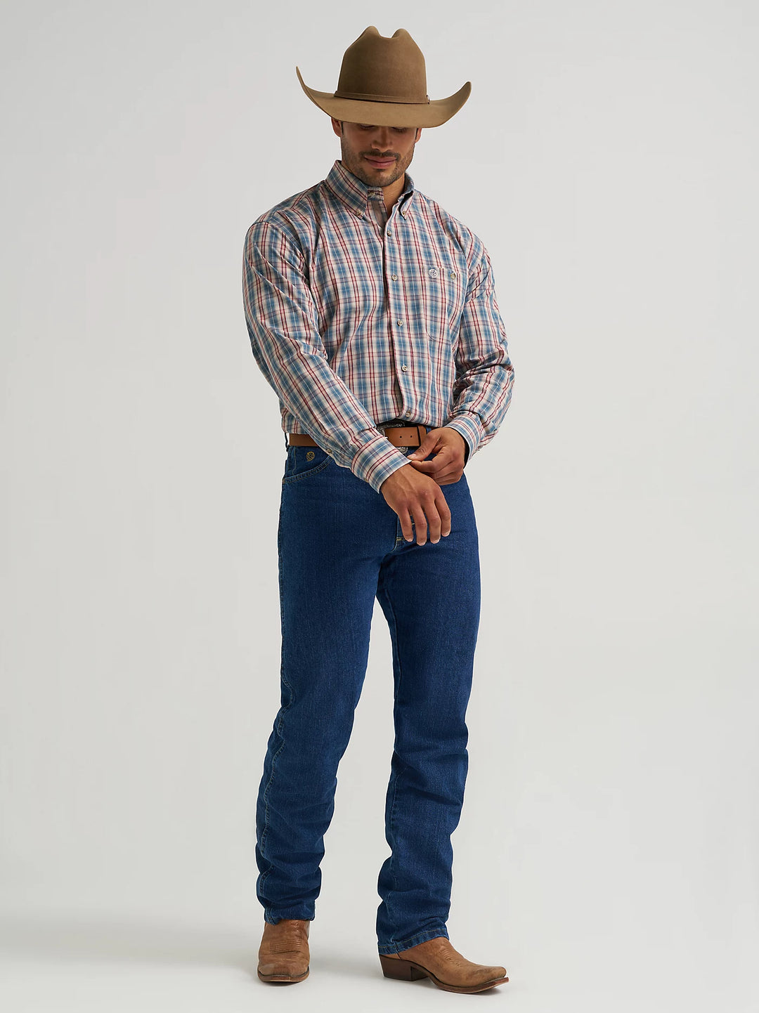 Wrangler® George Strait™ Long Sleeve Button Down One Pocket Shirt - 112368226