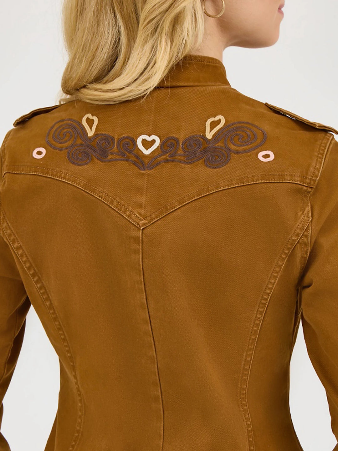 Ladies Wrangler X Lainey Wilson Embroidered Utility Jacket - 112368237