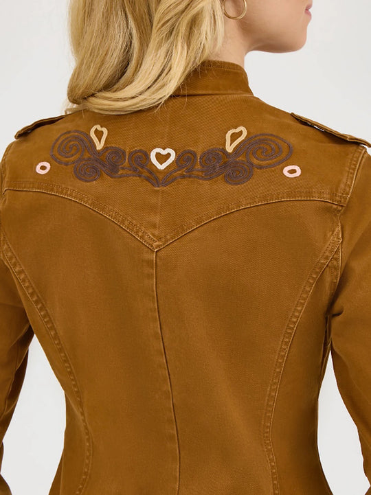 Ladies Wrangler X Lainey Wilson Embroidered Utility Jacket - 112368237