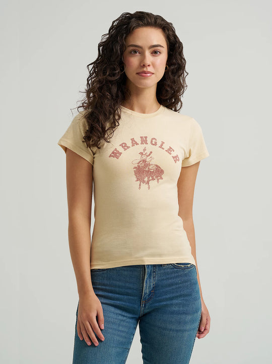 Ladies Wrangler Graphic Shrunken Tee - 112368860
