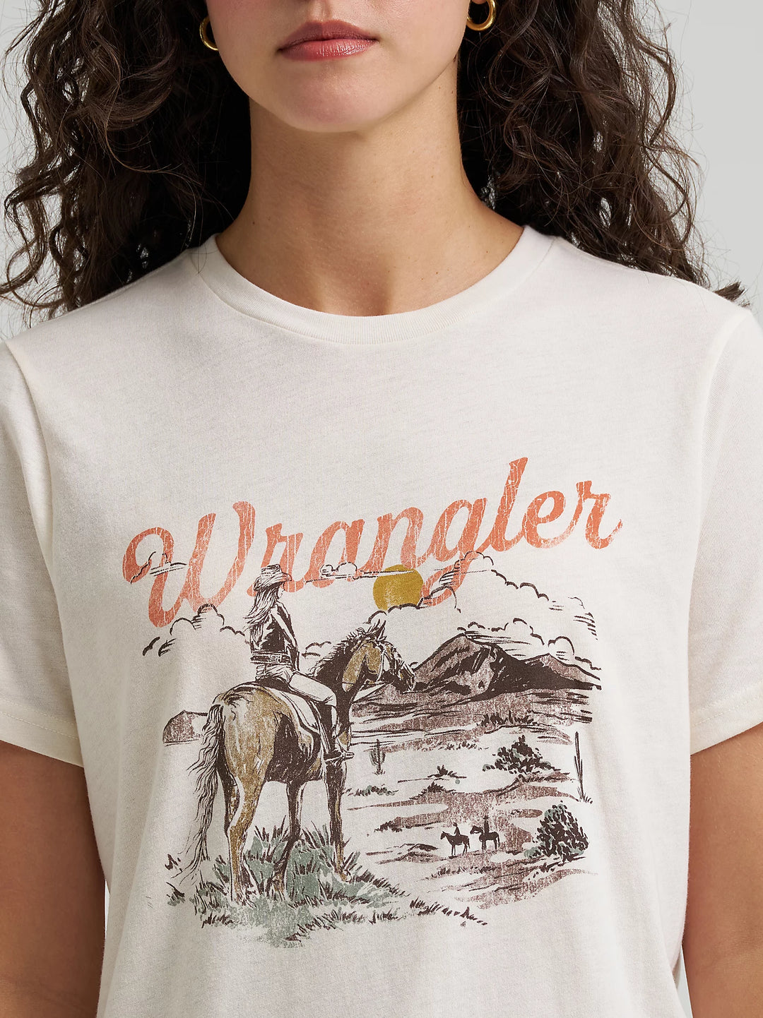 Ladies Wrangler Western Graphic Reg Fit Tee - 112368891