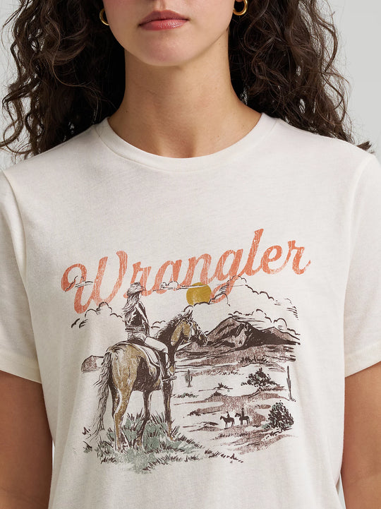 Ladies Wrangler Western Graphic Reg Fit Tee - 112368891