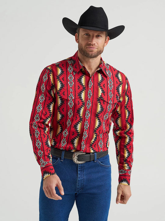 Men's Checotah® Long Sleeve Western Snap Printed Shirt - 112369430