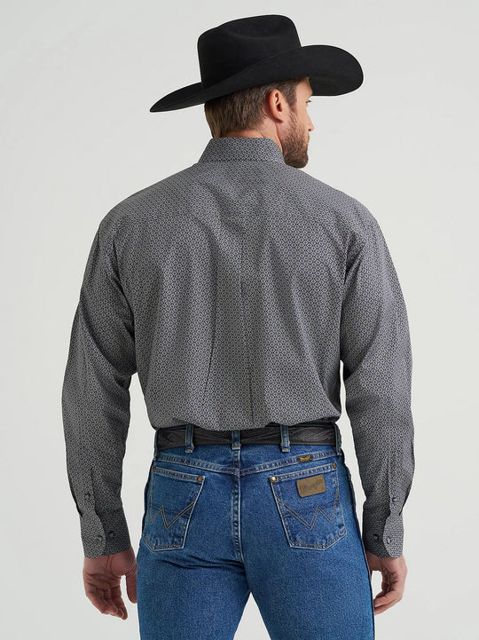 Men's Wrangler® George Strait™ Long Sleeve Button Down One Pocket Shirt - 112369598