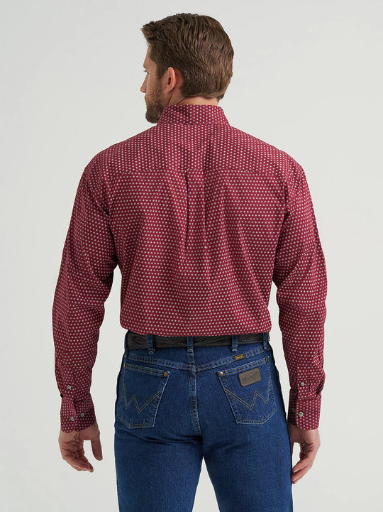 Men's Wrangler® George Strait™ Long Sleeve Button Down One Pocket Shirt - 112369639