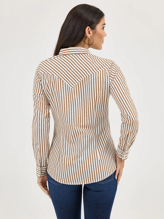 Ladies Wrangler All Occasion Western Snap Shirt - 112371901