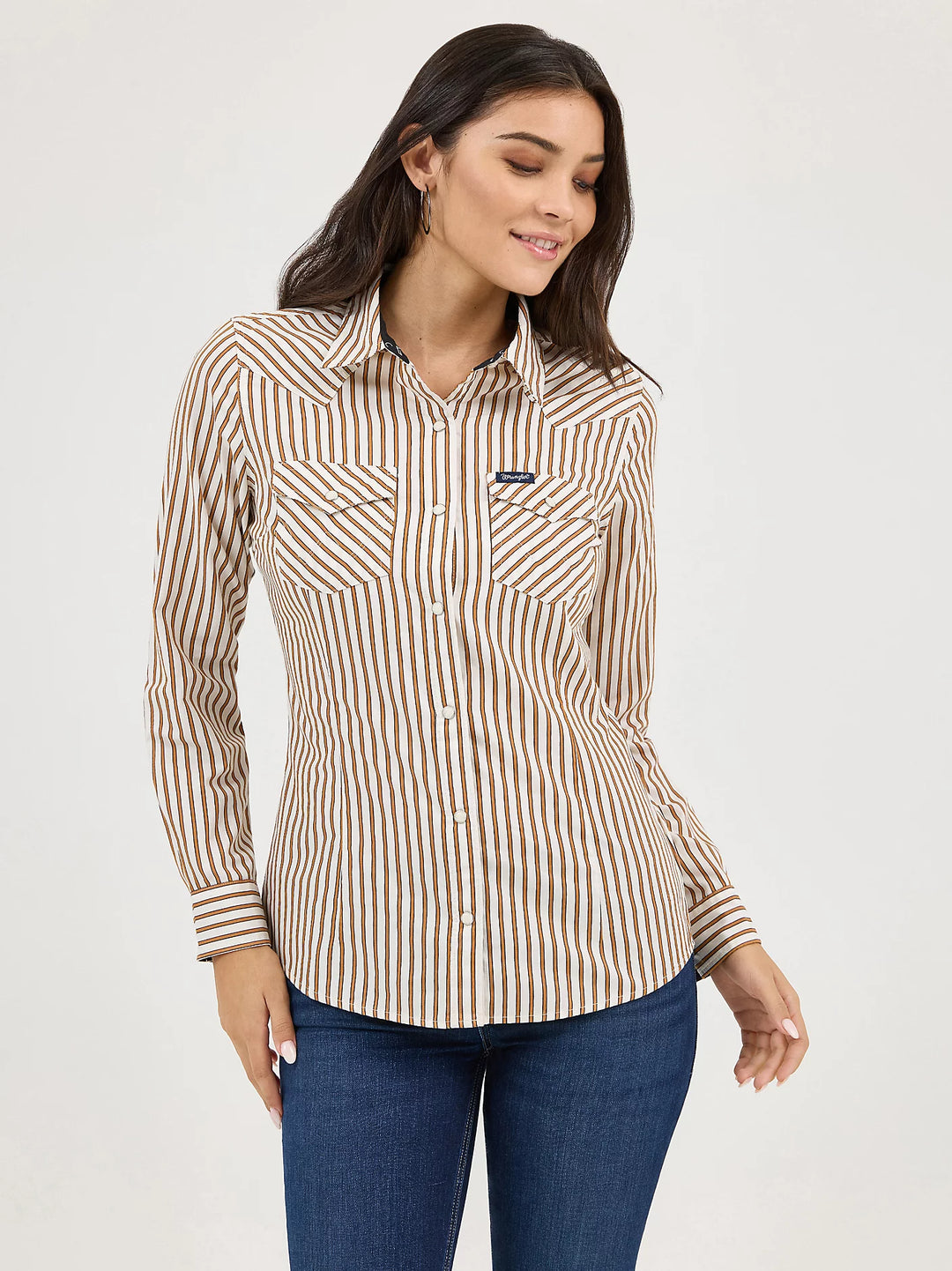 Ladies Wrangler All Occasion Western Snap Shirt - 112371901