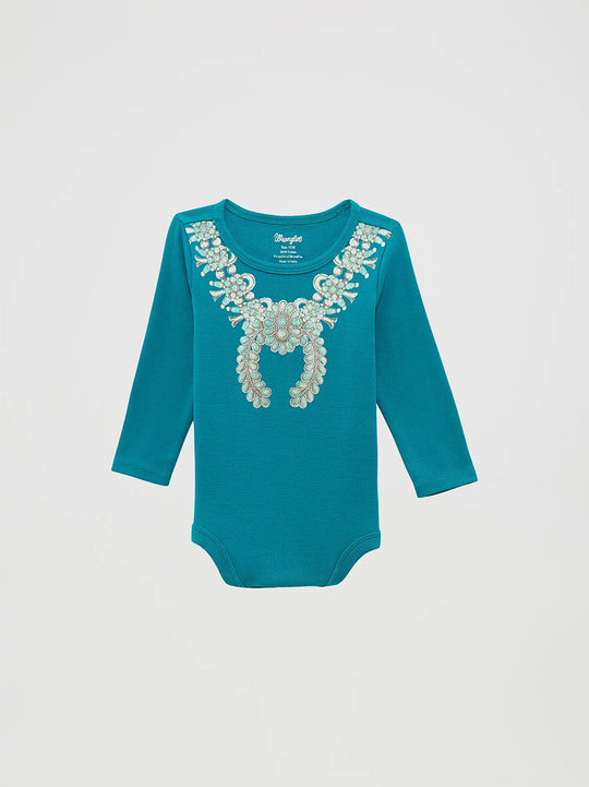 Baby Girl's Wrangler  Long Sleeve Graphic Knit Bodysuit