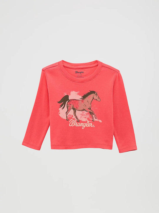 Little Girl's Wrangler Western Graphic Long Sleeve Tee - 112371937