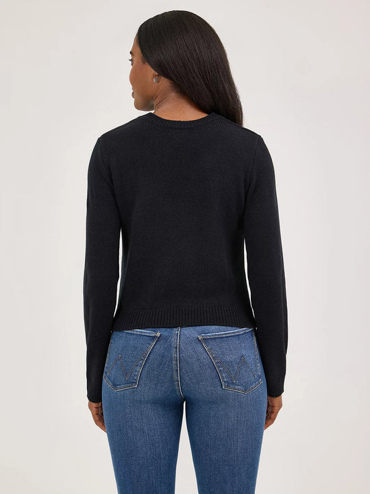 Ladies Wrangler Western Shrunken Sweater - 112372333