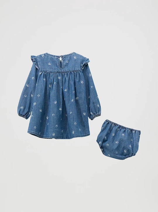 Little Girl's Wrangler Denim Trapeze Dress - 112372445
