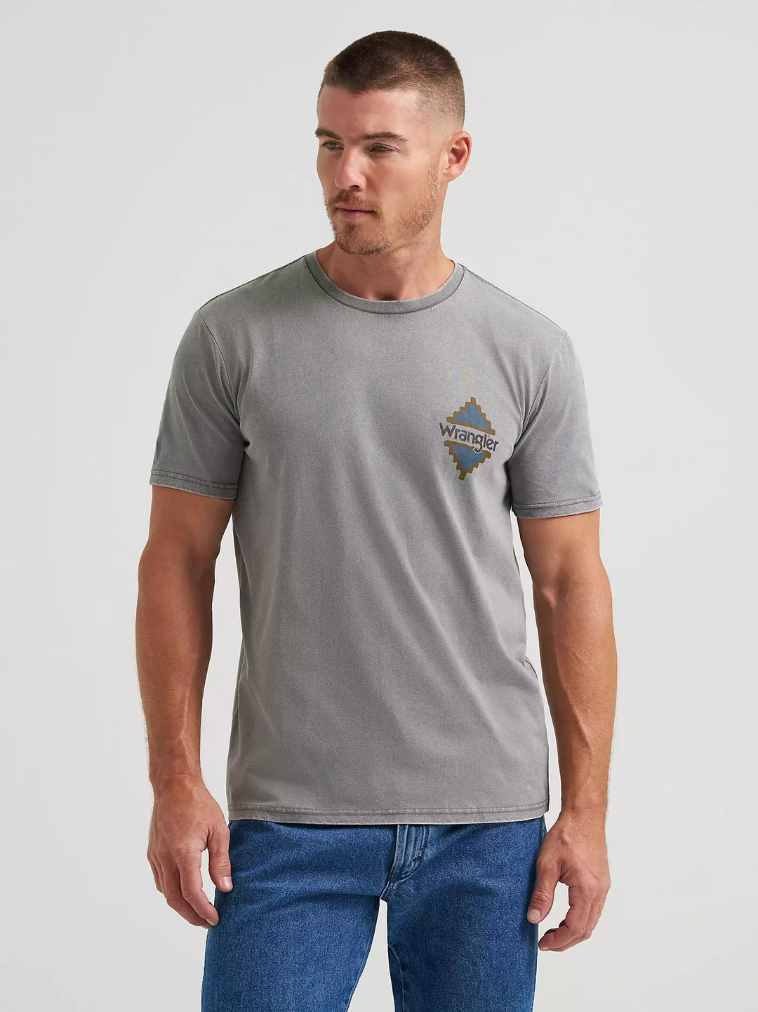 Men's Wrangler Steer Skull Back Graphic T-Shirt - 112372848