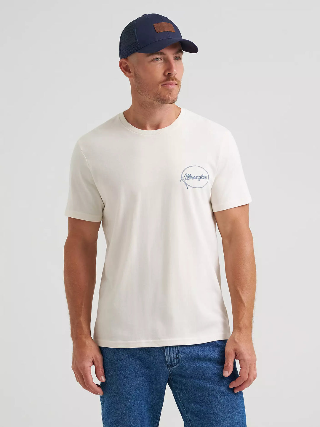Men's Wrangler Lassoing Cowboy Back Graphic T-Shirt - 112372852