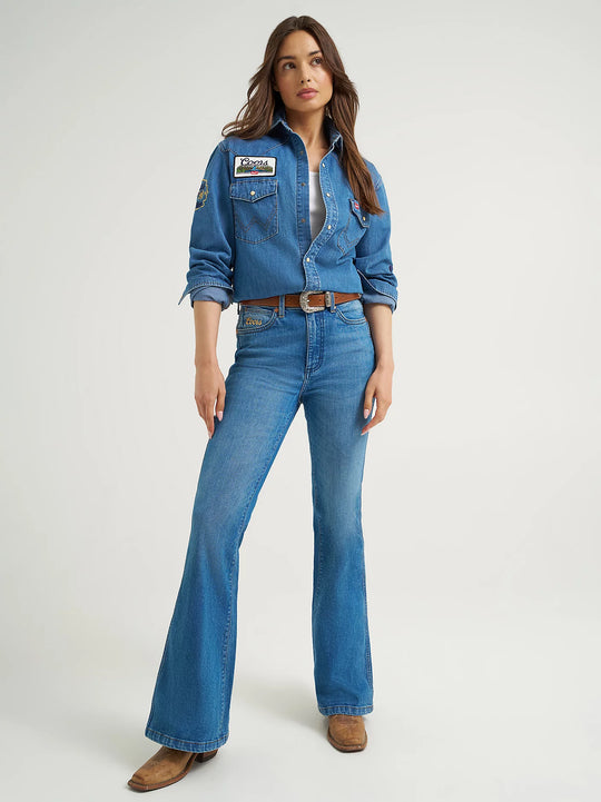 Men's Wrangler X Coors Banquet Denim Shirt - 112373829