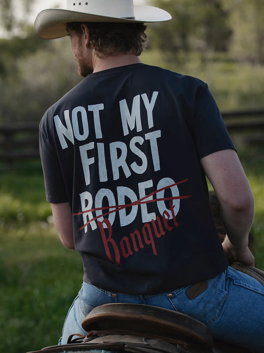 Men's Wrangler X Coors Banquet Not my First Rodeo T-Shirt - 112373833
