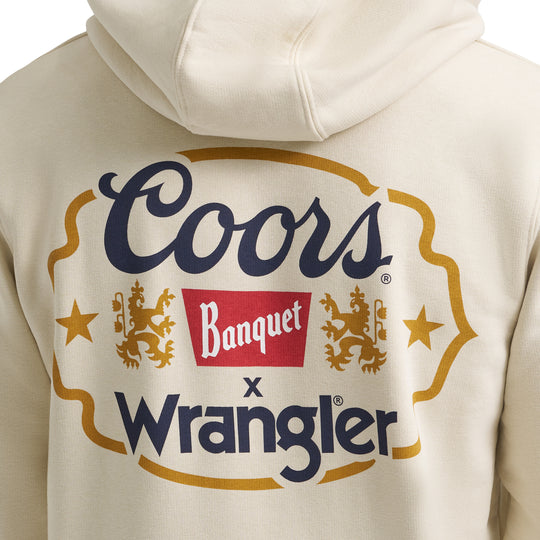 Wrangler X Coors Banquet Antique White Hoodie - 112373866