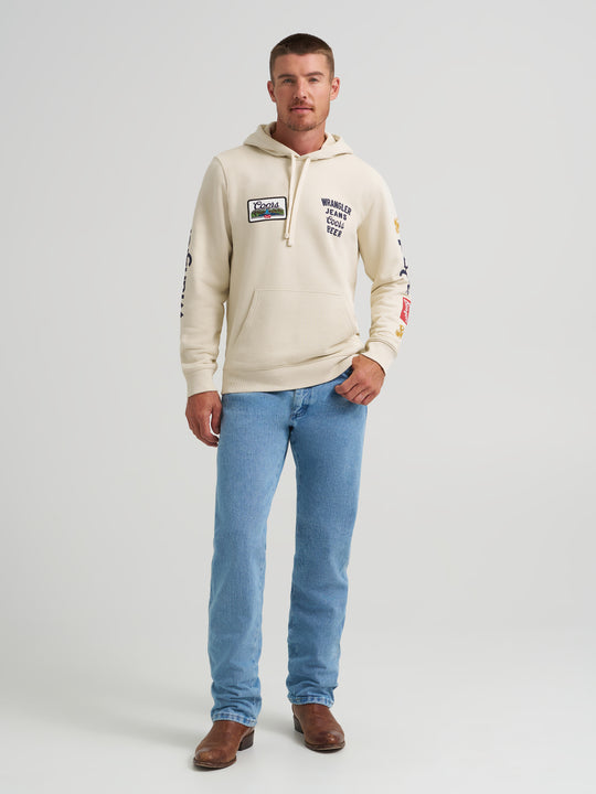 Wrangler X Coors Banquet Antique White Hoodie - 112373866