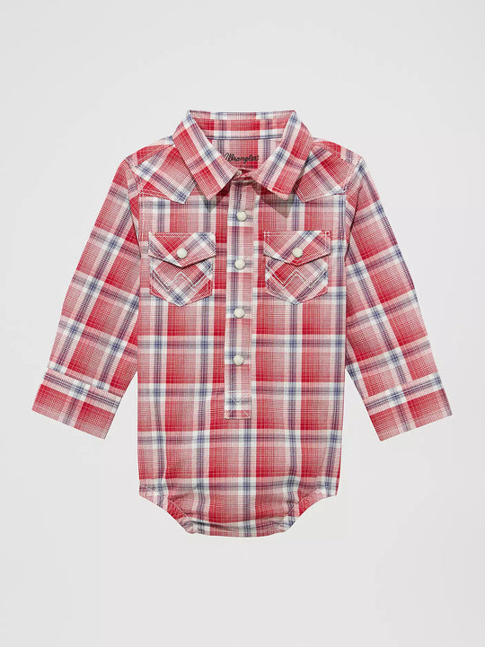 Baby Boy Wrangler Long Sleeve Western Snap Bodysuit - 112374325