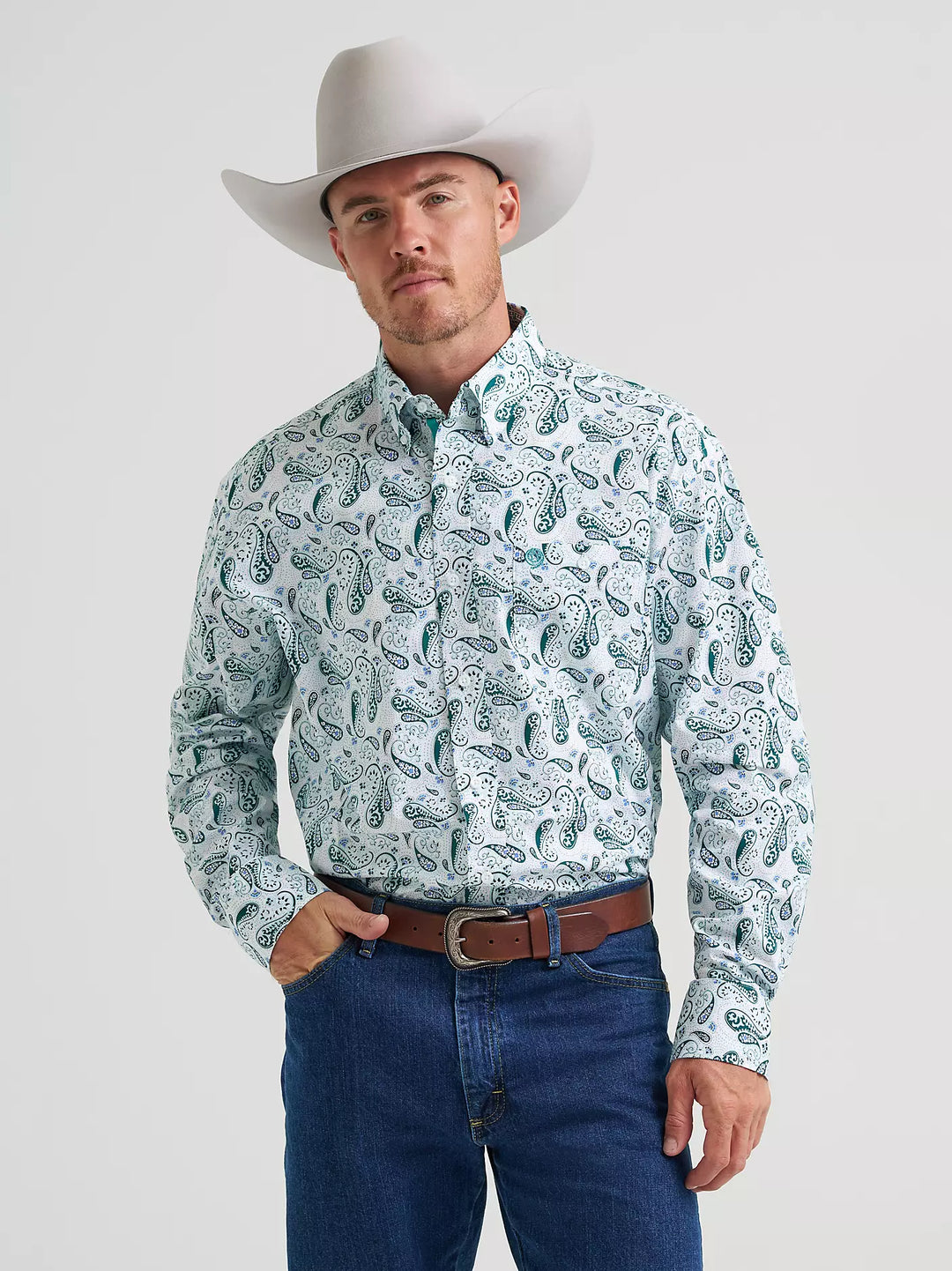Wrangler Men's George Strait Button Down Shirt XL