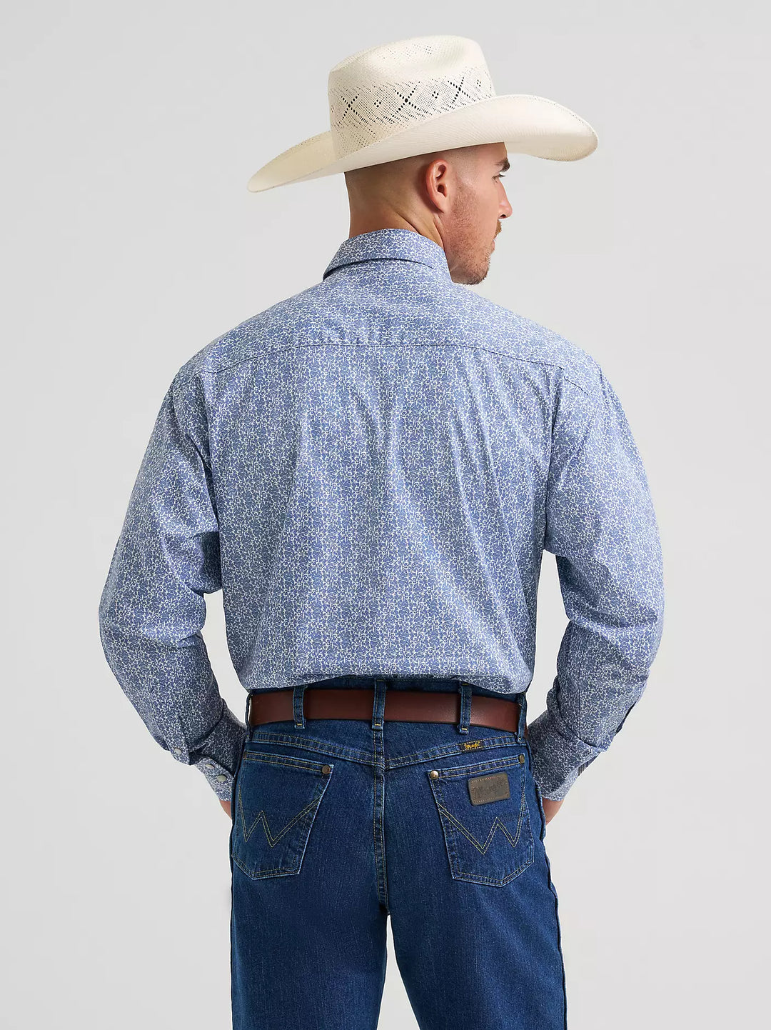 Men's Wrangler® George Strait™ Troubadour Long Sleeve Western Snap Shirt - 112374584