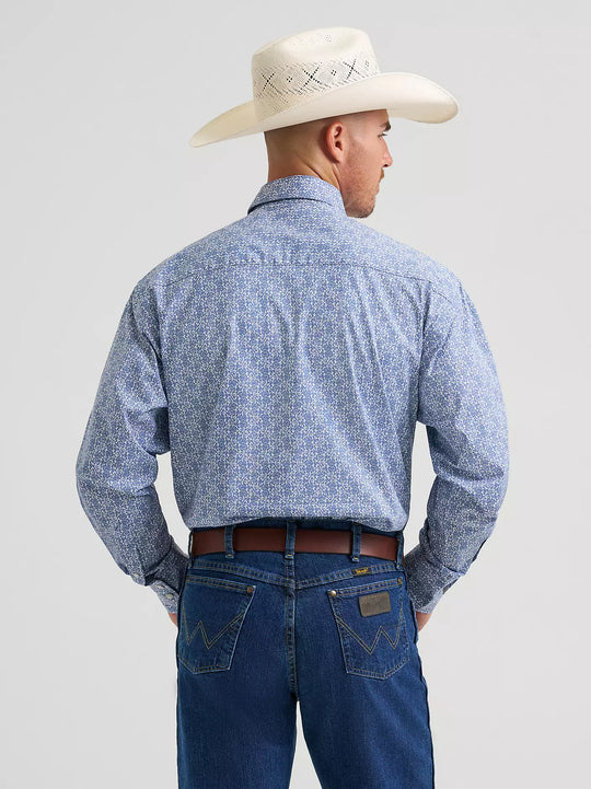 Men's Wrangler® George Strait™ Troubadour Long Sleeve Western Snap Shirt - 112374584