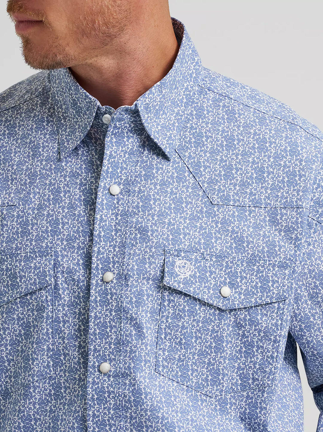 Men's Wrangler® George Strait™ Troubadour Long Sleeve Western Snap Shirt - 112374584