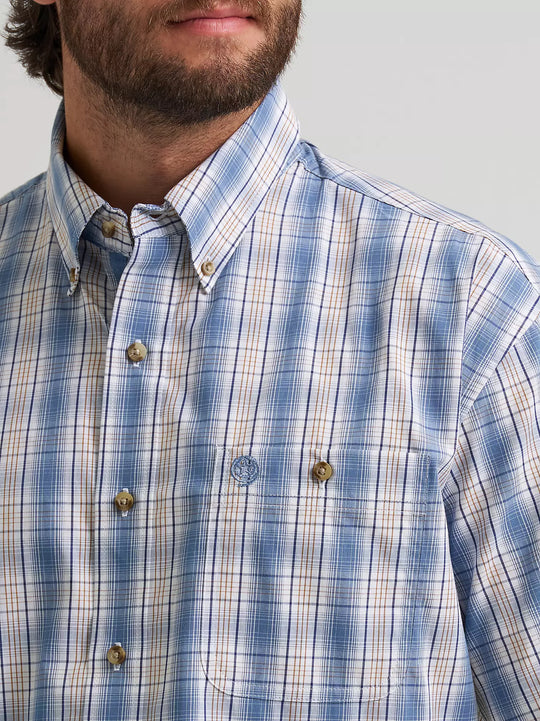 Wrangler George Strait Short Sleeve One Pocket Button Down Shirt - 112374606