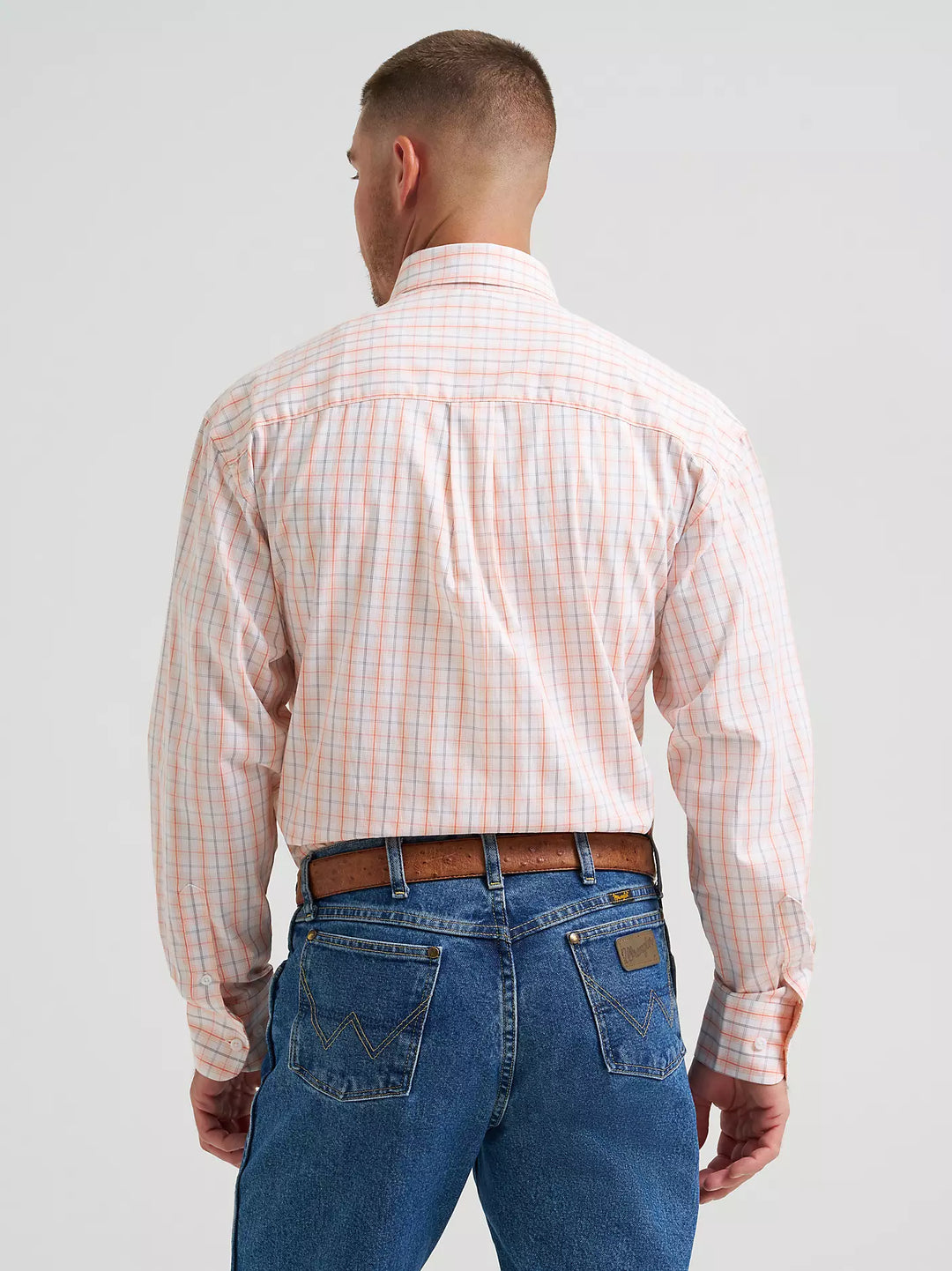 Wrangler George Strait Long Sleeve Button Down One Pocket Shirt - 112374610