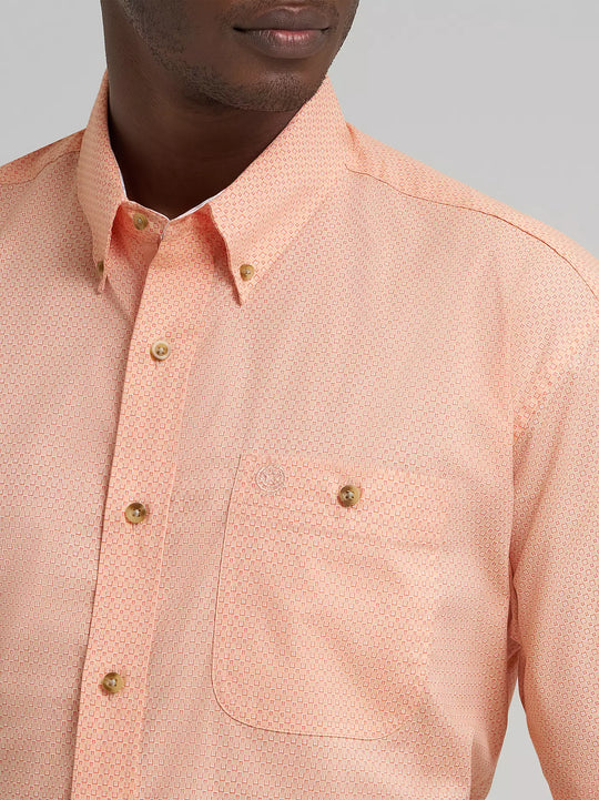 Men's Wrangler George Strait Short Sleeve One Pocket Button Down Shirt - 112374611