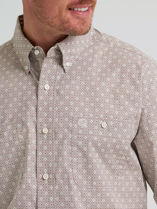 Men's Wrangler George Strait Short Sleeve Two Pocket Button Down Shirt - 112374614