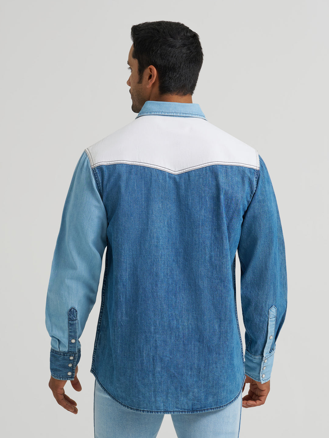 Men's Wrangler Vintage-Inspired Brushpopper Western Snap - 112374802