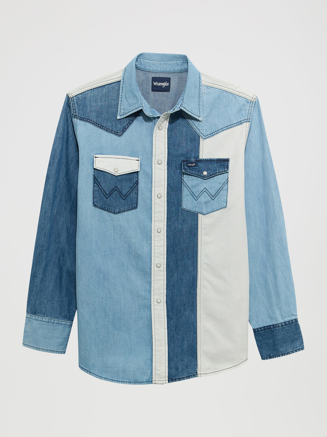 Men's Wrangler Vintage-Inspired Brushpopper Western Snap - 112374802