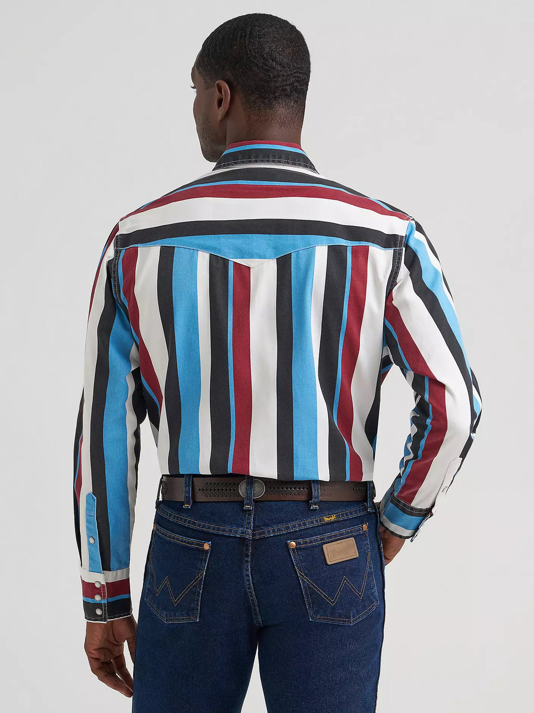 Men's Wrangler Vintage-Inspired Brushpopper Western Snap Workshirt - 112374804