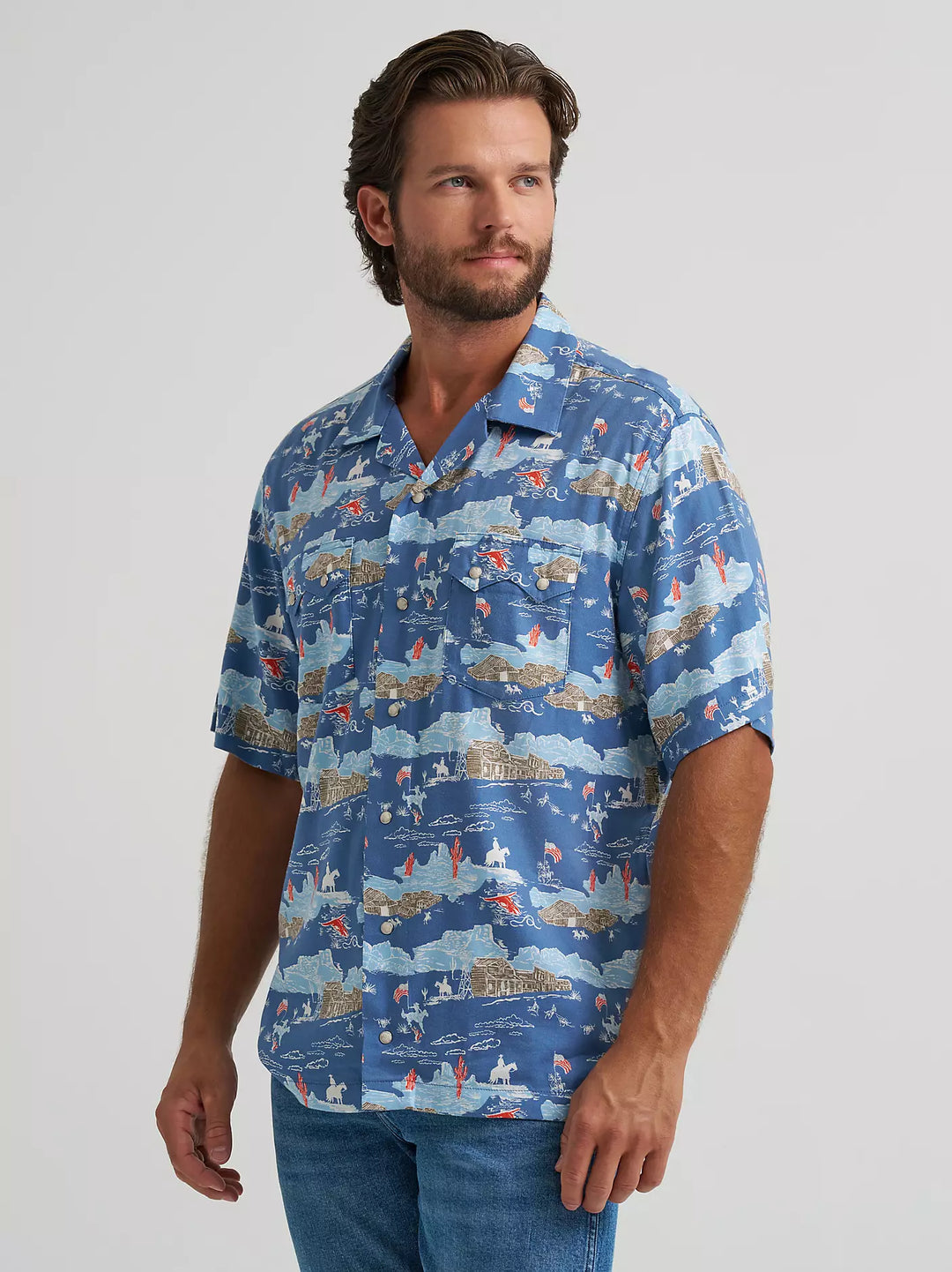 Men's Wrangler Coconut Cowboy Camp Shirt - 112374838
