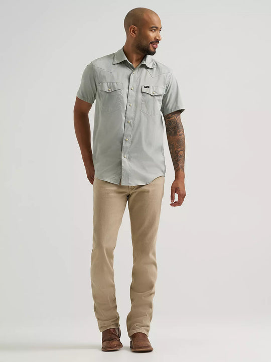 Men's Wrangler All Terrain Gear Drover Short Sleeve Utility Shirt - 112375153