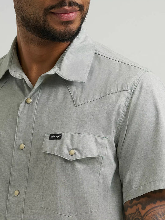 Men's Wrangler All Terrain Gear Drover Short Sleeve Utility Shirt - 112375153
