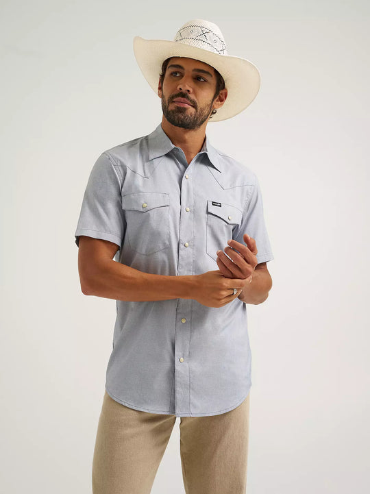 Men's Wrangler All Terrain Gear Drover Short Sleeve Utility Shirt - 112375154