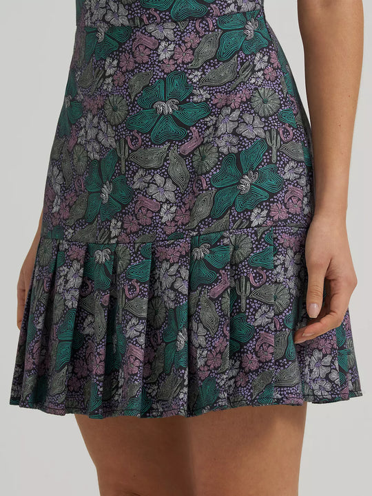 Ladies Wrangler Pleated Cutout Dress - 112375333