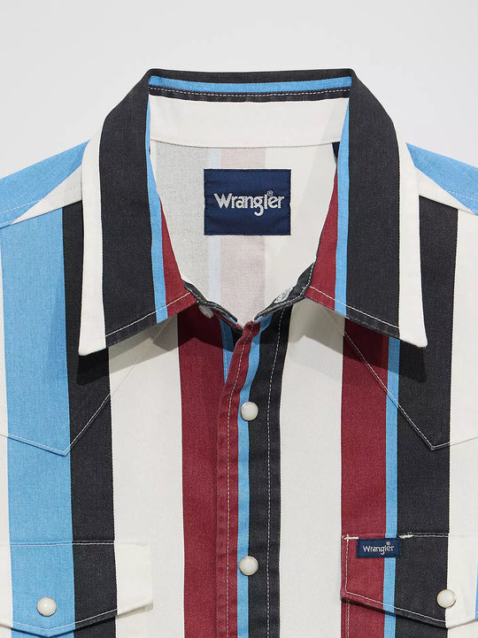 Boy's Wrangler Brushpopper Western Snap Shirt - 112375804