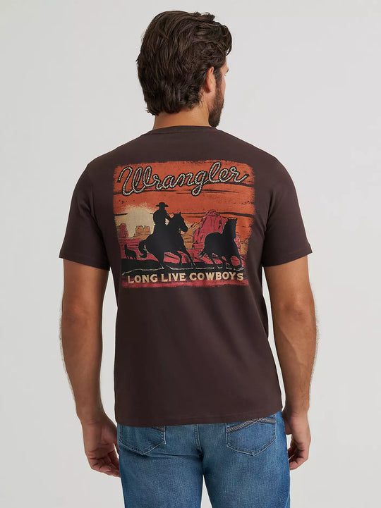 Men's Wrangler Cowboy At Sunset Graphic T-Shirt - 112375842