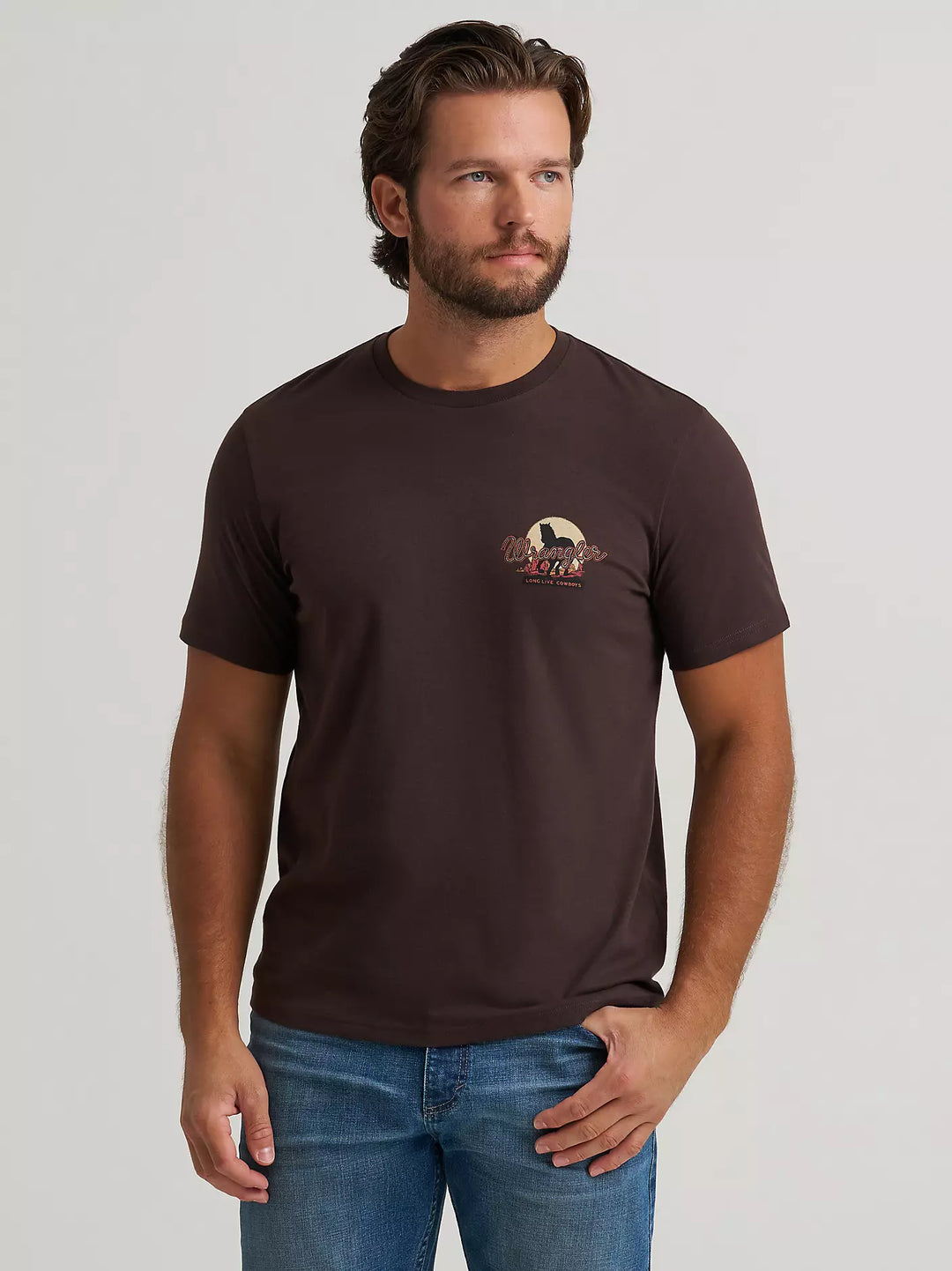 Men's Wrangler Cowboy At Sunset Graphic T-Shirt - 112375842