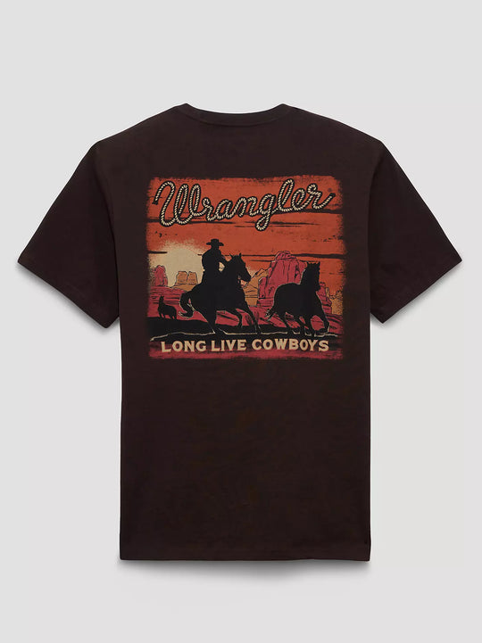 Men's Wrangler Cowboy At Sunset Graphic T-Shirt - 112375842
