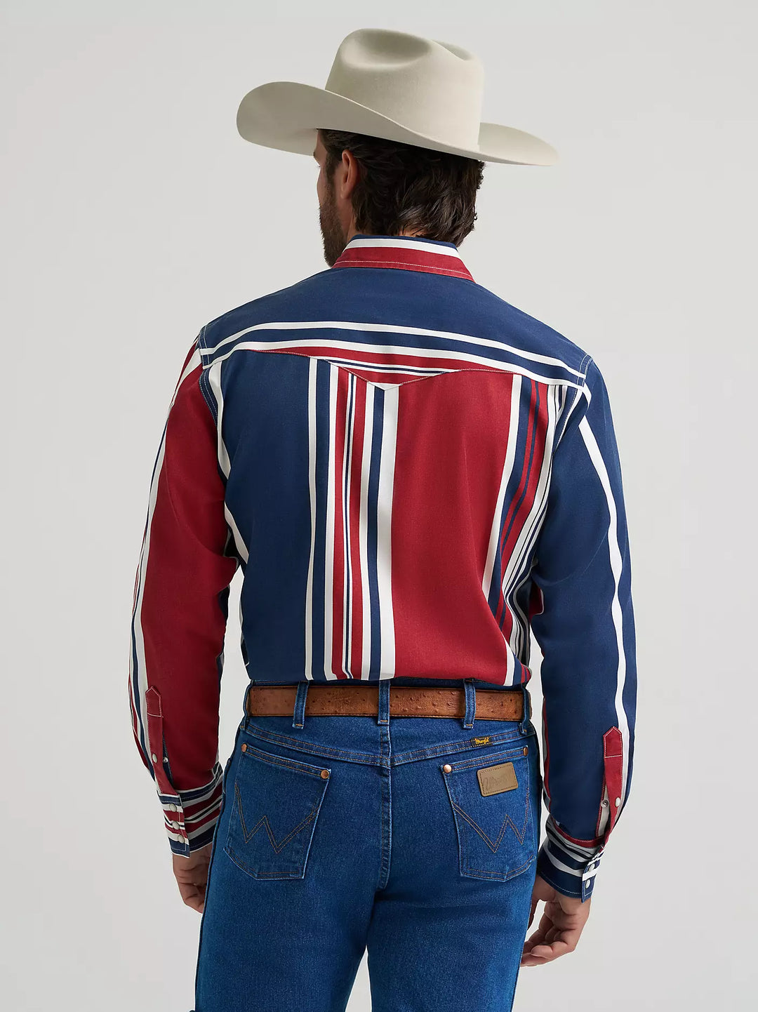 Men's Wrangler Vintage-Inspired Brushpopper Western Snap Workshirt - 112375916