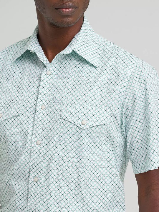 Men's Wrangler 20X® Competition Advanced Comfort Short Sleeve Western Snap Shirt - 112378708