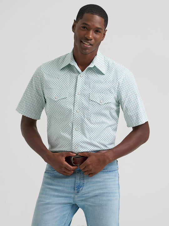 Men's Wrangler 20X® Competition Advanced Comfort Short Sleeve Western Snap Shirt - 112378708