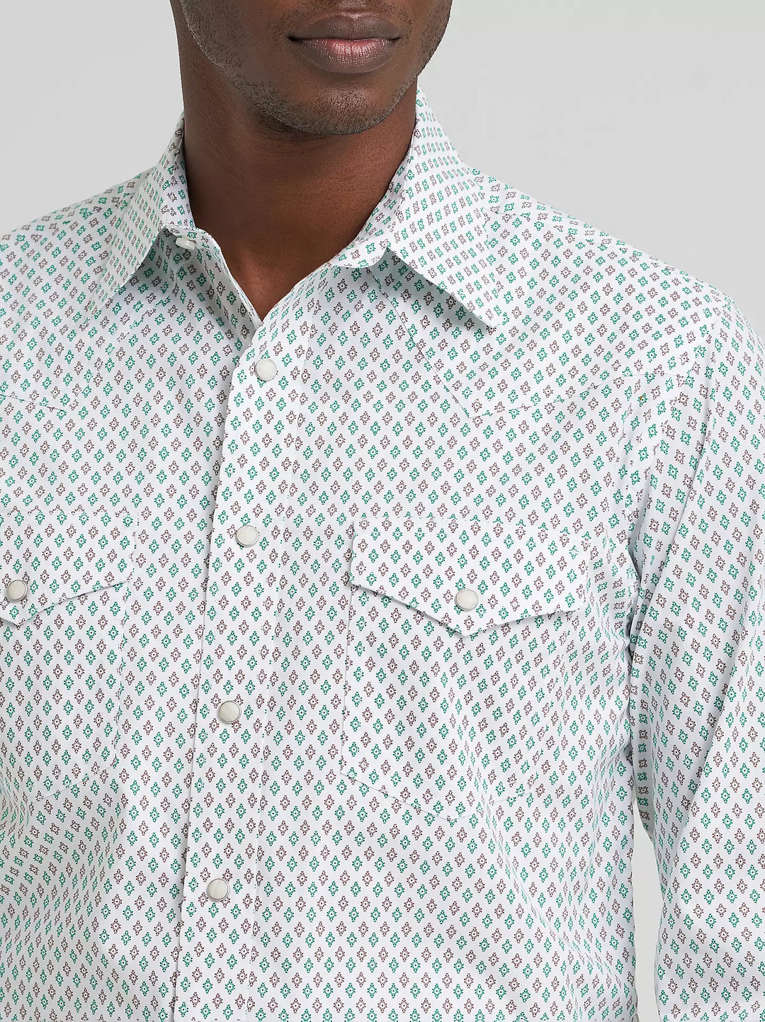 Men's Wrangler 20X® Competition Advanced Comfort Long Sleeve Two Pocket Western Snap Shirt - 112378711
